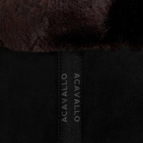 Acavallo Pad MF-S JCCS-S CW-CS Suede Cut-Out Sheepskin Flat #colour_black-brown
