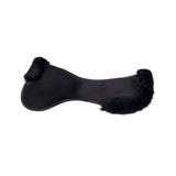 Acavallo Pad MF-S JCCS-S CW-CS Suede Cut-Out Sheepskin Flat #colour_black-black