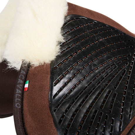 Acavallo Pad Mf-S Jccs-S Cw-Cs Suede Cut-Out Sheepskin Gel Grip Flat
#colour_brown-natural