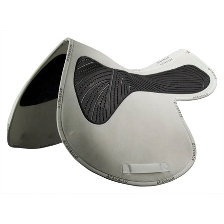 Acavallo Twin Sided Jumping Numnah Saddle Pad Gel Classic #colour_white
