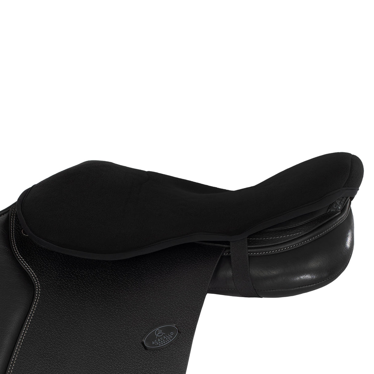 Acavallo Ortho-Pubis Seat Saver Jumping Classic Gel-In Dri-Lex 20mm #colour_black