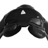 Acavallo Ortho-Coccyx Seat Saver Dressage Hexagonal Gel-Out Dri-Lex 20mm #colour_black