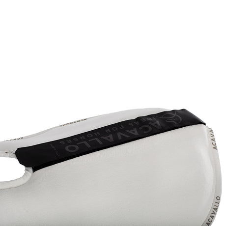 Acavallo Piuma Pad WFS Pocket Suede Front & Rear Riser #colour_white