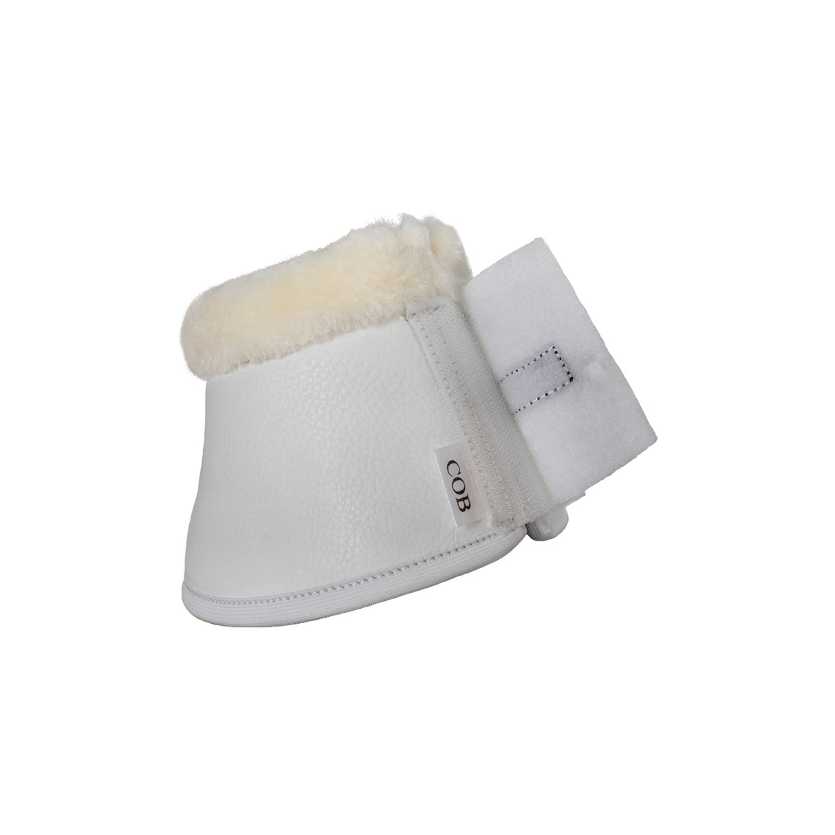 Acavallo Eco-Leather Bell Boots Faux Sheepskin & Hook-And-Loop Closure