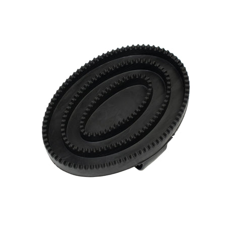 GS Equestrian & Country Round Rubber Curry Comb #colour_black