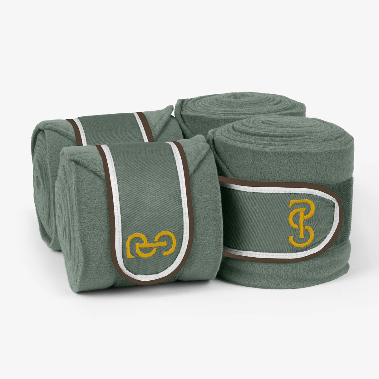 PS of Sweden Tortoise Green Elite Edge Polo Bandages