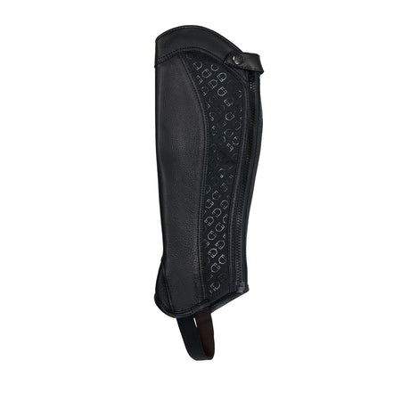 Equestro Unisex Gaiters Elastic Band With Logos #colour_black