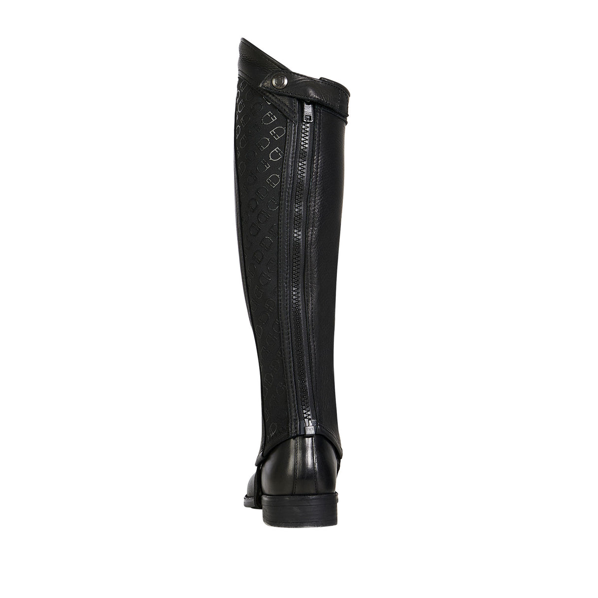 Equestro Unisex Gaiters Elastic Band With Logos #colour_black