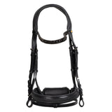 English leather bridle with glittery noseband