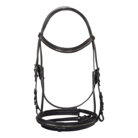 Leather bridle with black clincher