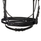 Leather bridle with black clincher