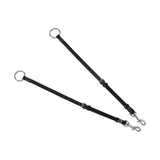 LEATHER BREASTPLATE WITH ELASTIC INSERTS & REMOVABLE MARTINGALE