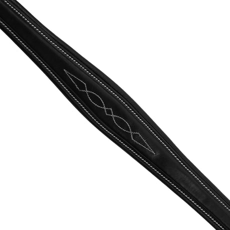 Tanned leather fork breastplate with embroideries