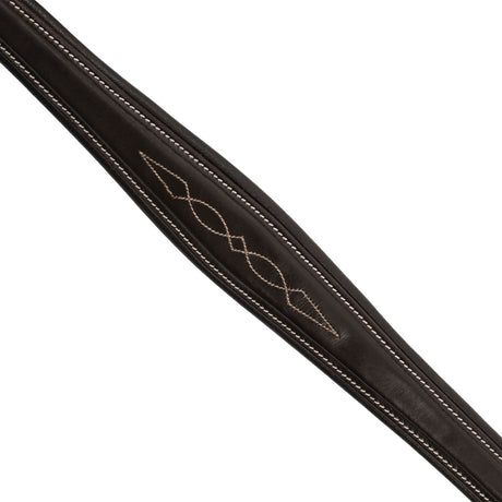 Tanned leather fork breastplate with embroideries