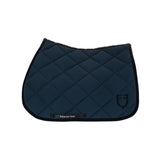 Equestro Jumping Saddle Pad With Embroidered Logo Black Line Edition