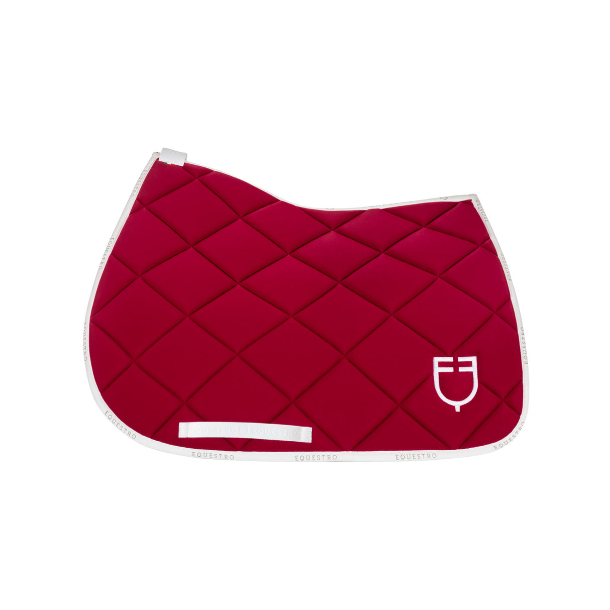 Jumping saddle pad technical fabric with logo