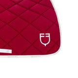Jumping saddle pad technical fabric with logo