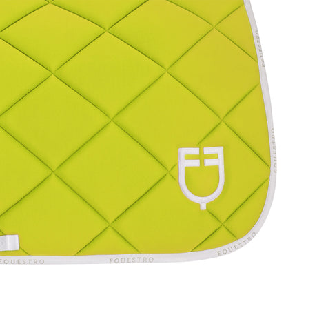 Dressage saddle pad technical fabric with logo