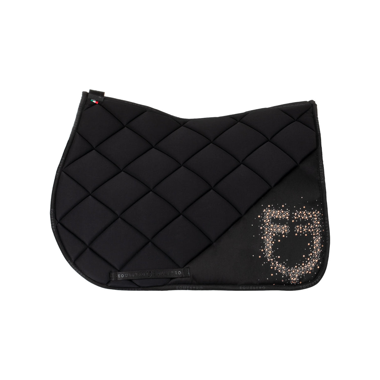 Equestro Jumping Saddle Pad Rhinestone Logo