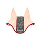 Equestro Fly Veil In Technical Fabric With Leopard Central Band