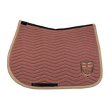 Equestro Wave Quilting Jumping Saddle Pad In Technical Fabric