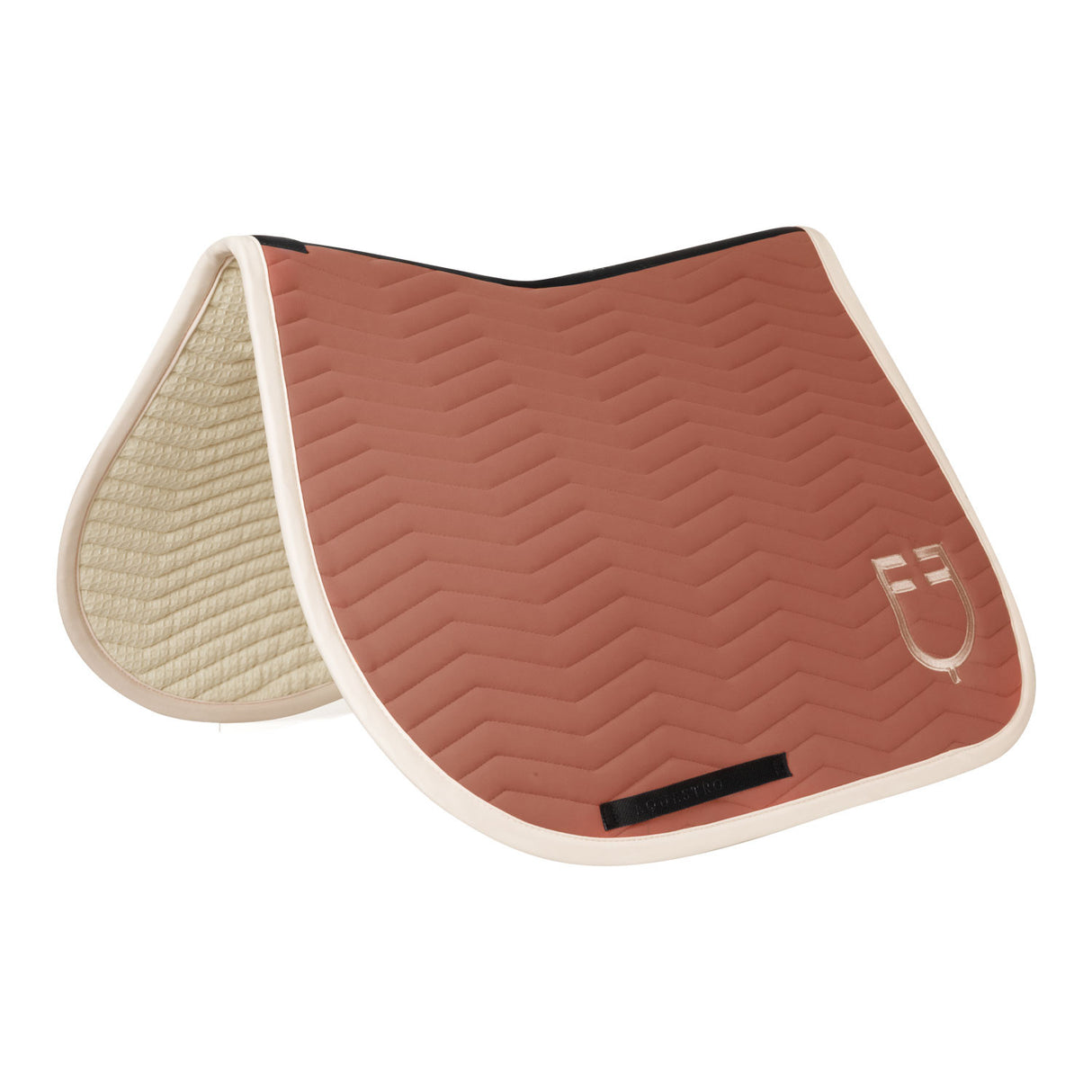 Equestro Wave Quilting Jumping Saddle Pad In Technical Fabric