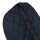 Dressage saddle pad in denim-effect technical fabric