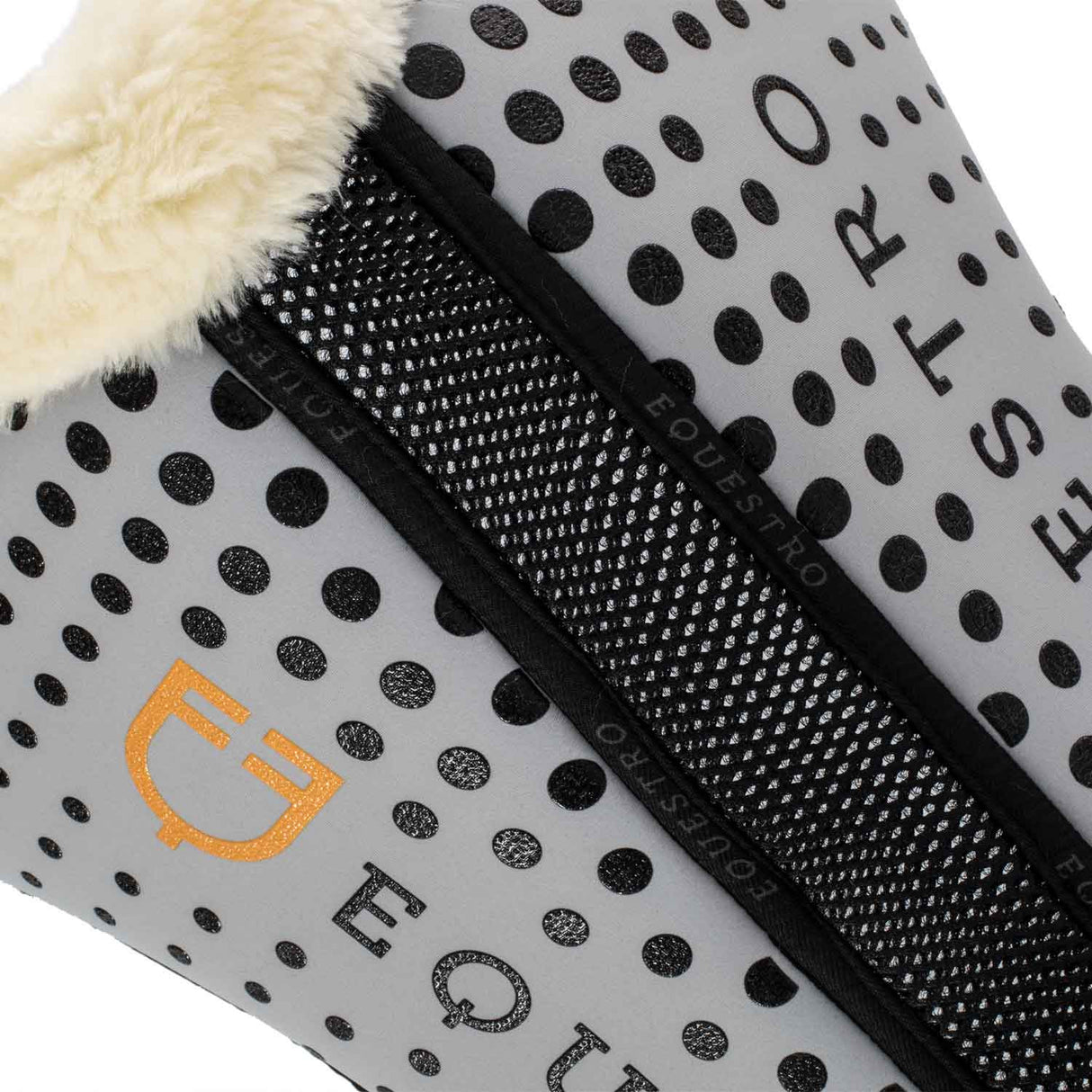Ecowool memory foam pad with silicone grip and logo