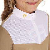 Girls' long-sleeved polo shirt