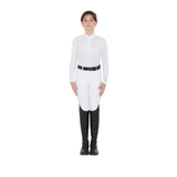 Girls' long-sleeved polo shirt