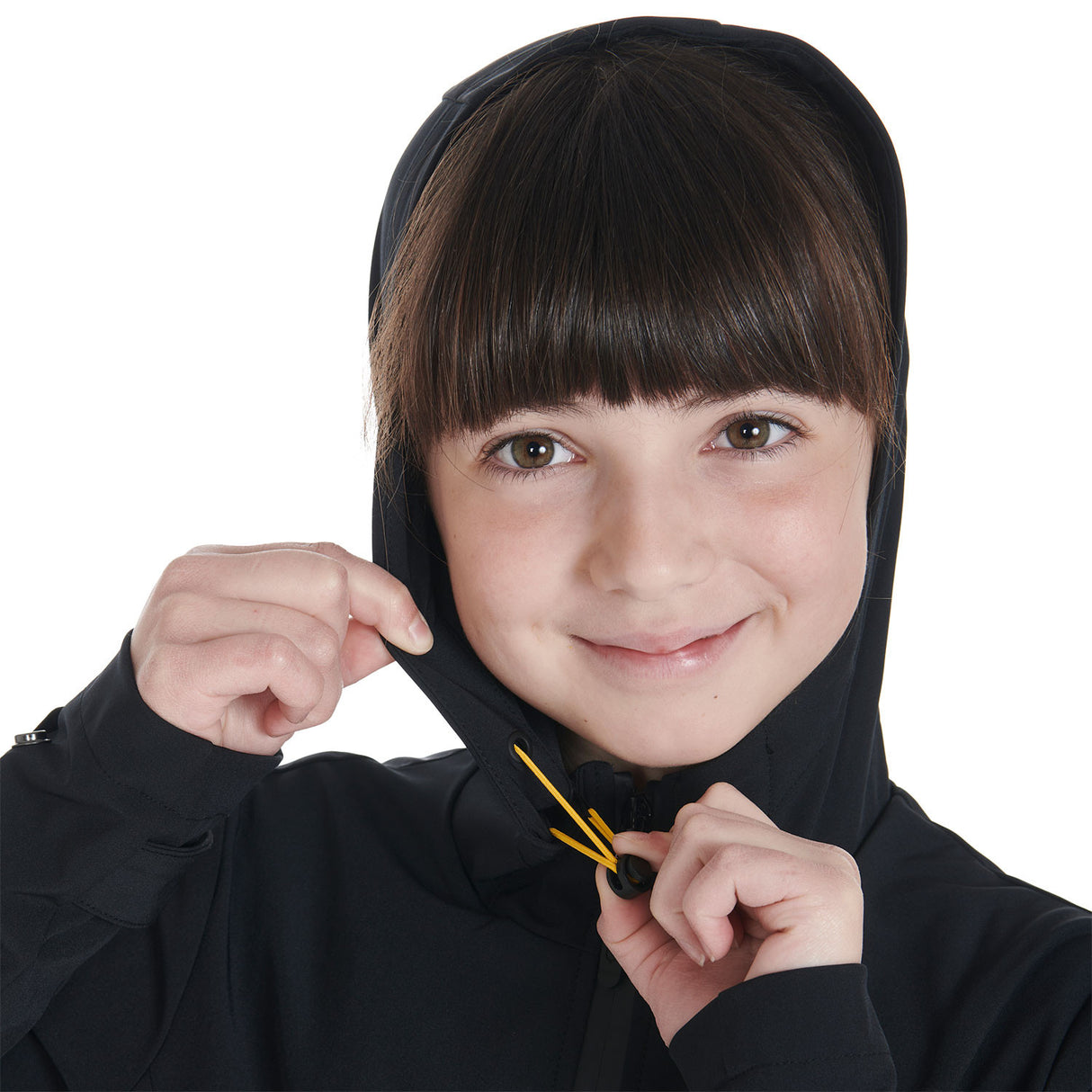 Kids' slim fit softshell jacket in technical fabric