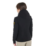 Equestro Unisex Kids Waterproof And Windproof Nylon Jacket #colour_black