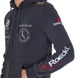 Men's sweatshirt with multi-logo hood