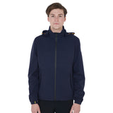 Equestro Men's Three-Layer Technical Raincoat #colour_blue