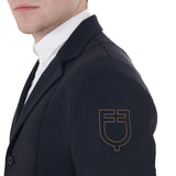 Men's competition jacket with contrasting embroidered logo