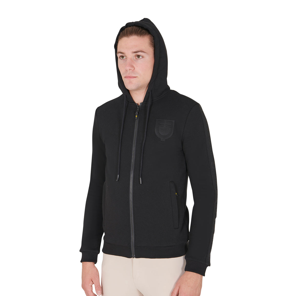 Men's hooded sweatshirt fleece inside