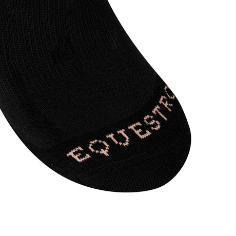 Stretch technical sock with contrasting logo