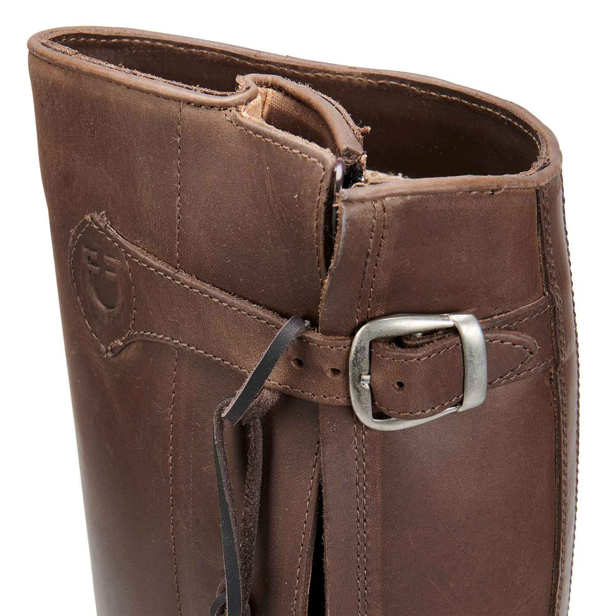 Equestro Unisex Boots With Breathable Inner Lining #colour_brown