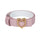 Equestro Double Face Smooth Leather Belt #colour_white-pink-gold