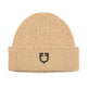 Equestro Unisex Knitted Texture Wool Beanie #colour_beige