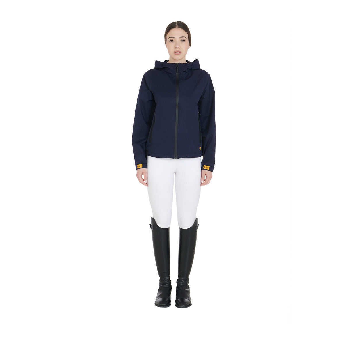 Women's three-layer technical raincoat