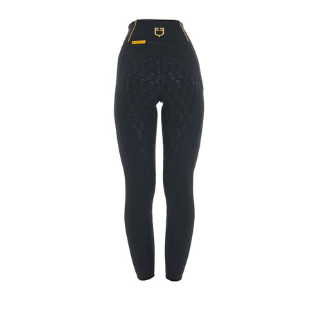 Equestro Women's Slim Light Light Leggings #colour_black
