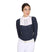 Women's slim fit polo shirt with pleated cotton
