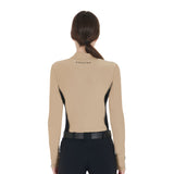 Equestro Women's Long-Sleeved Training Technical Polo Shirt