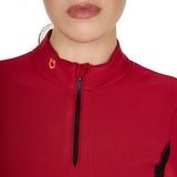 Equestro Women's Long-Sleeved Training Technical Polo Shirt