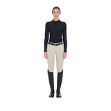 Equestro Women's Long-Sleeved Training Technical Polo Shirt