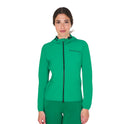 Women's down jacket in technical blend