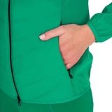 Women's down jacket in technical blend