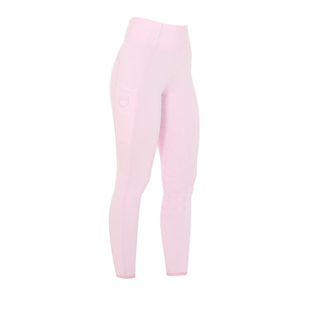 Equestro Women's Slim Fit High-Waisted Leggings with Rhinestones