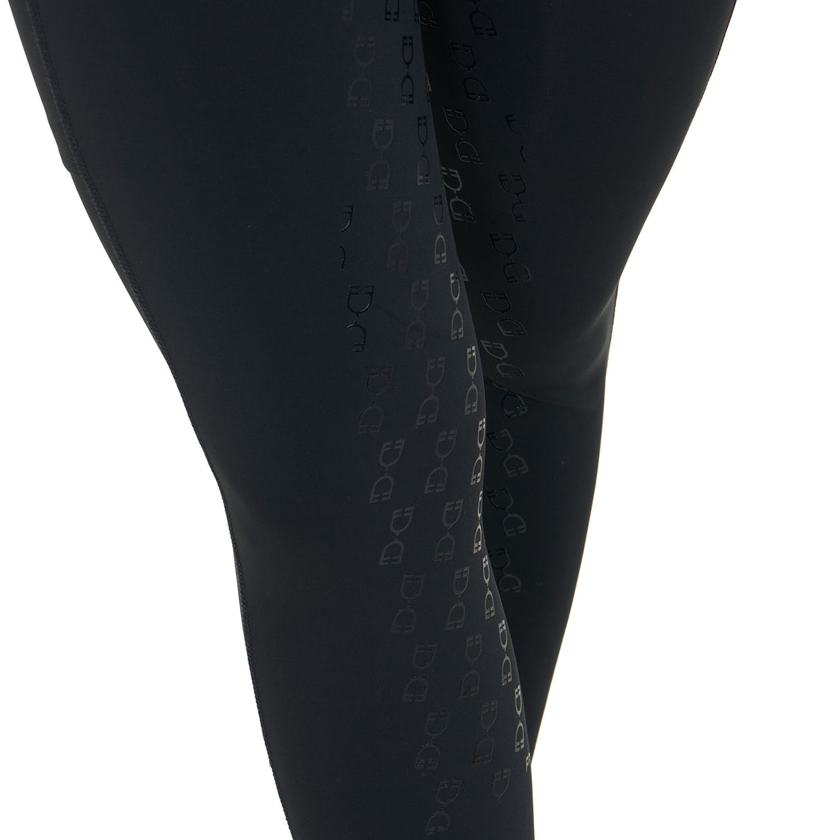 Equestro Women's Slim Fit High-Waisted Leggings with Rhinestones